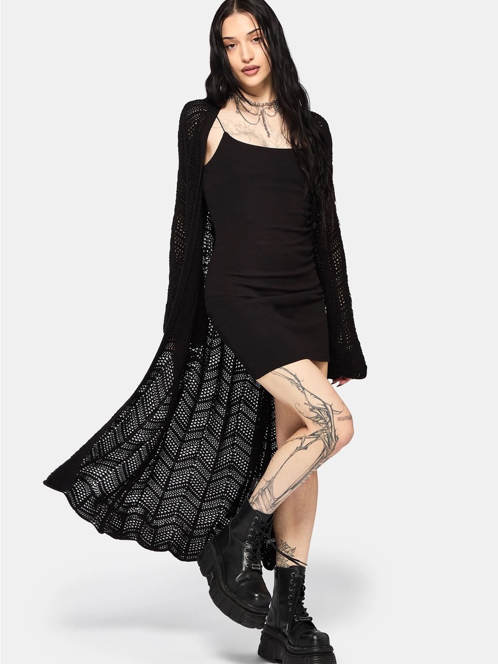 moving sale 💕 - NWT disturbia cotton crochet maxi cardigan size small
